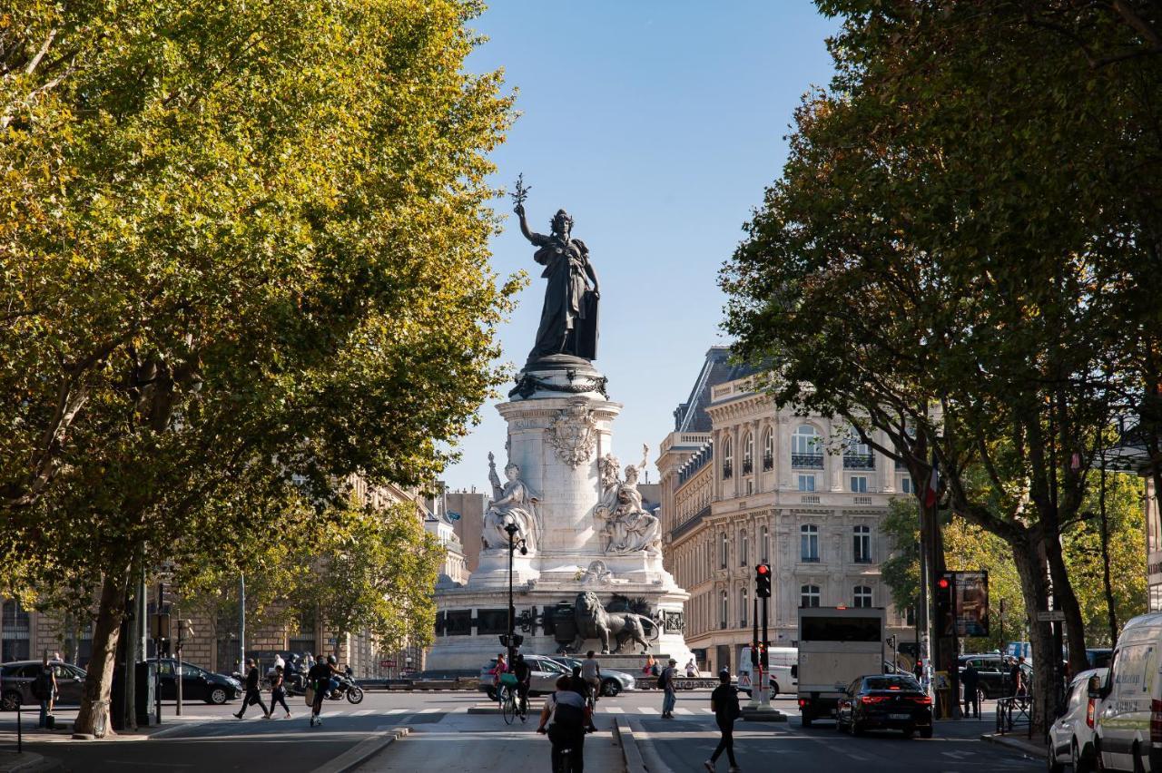 Hotel Au Coeur De Republique Paris Exteriör bild